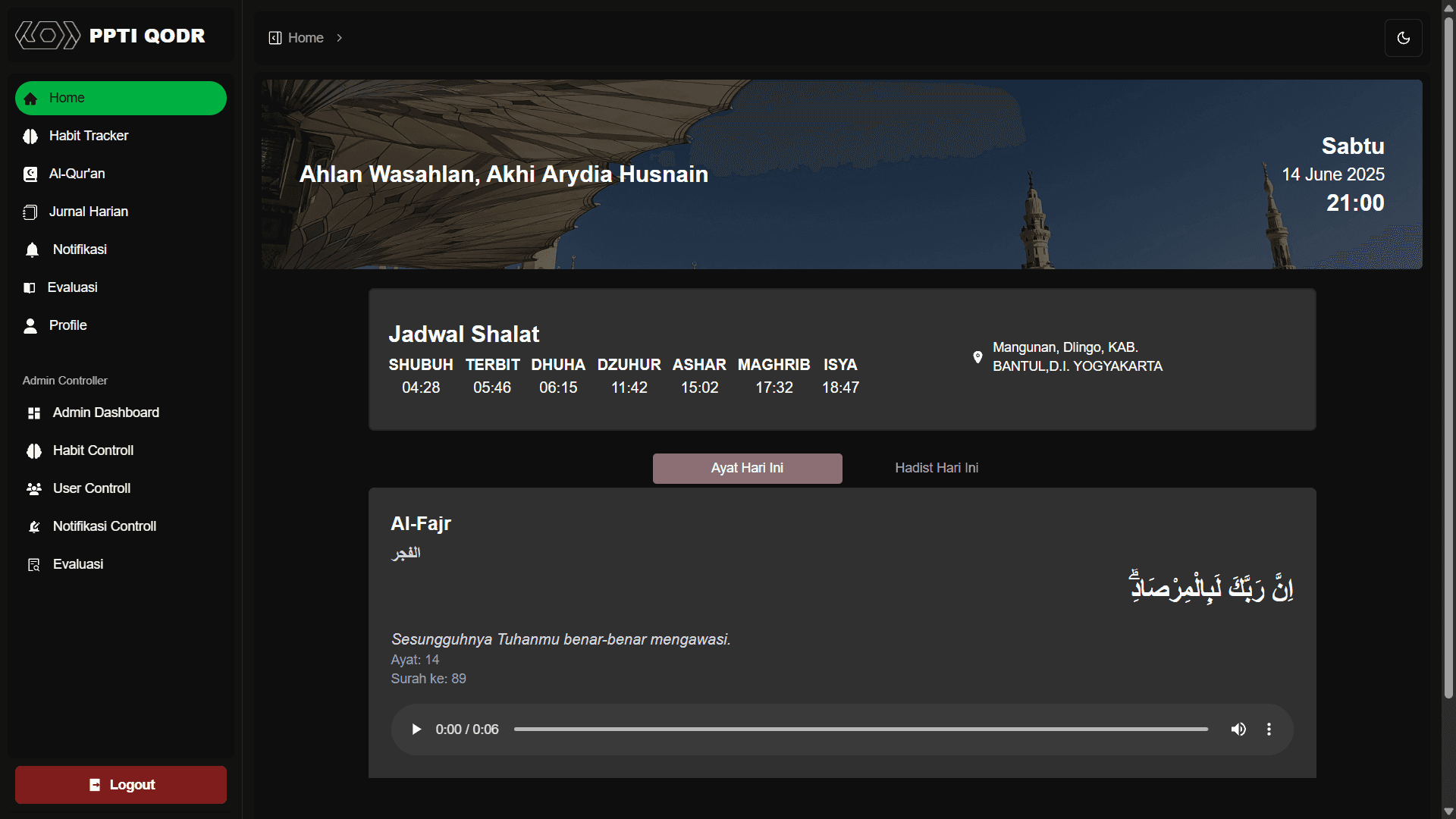 Santri Habit Tracker